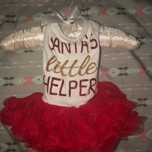 PUPPY Christmas Dress.